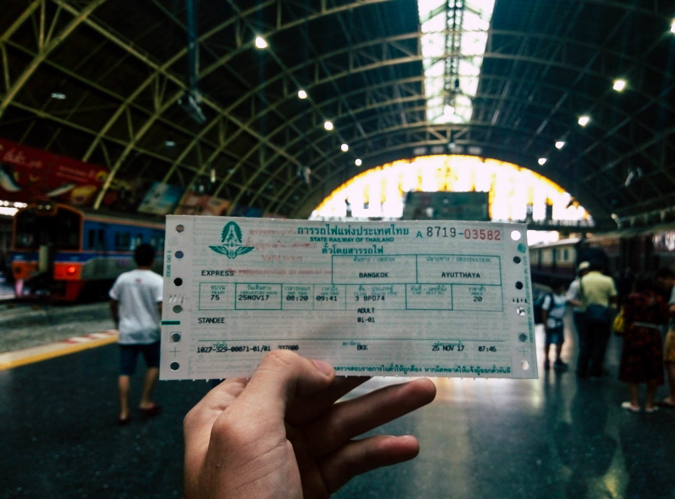 Ayutthaya - Train Ticket
