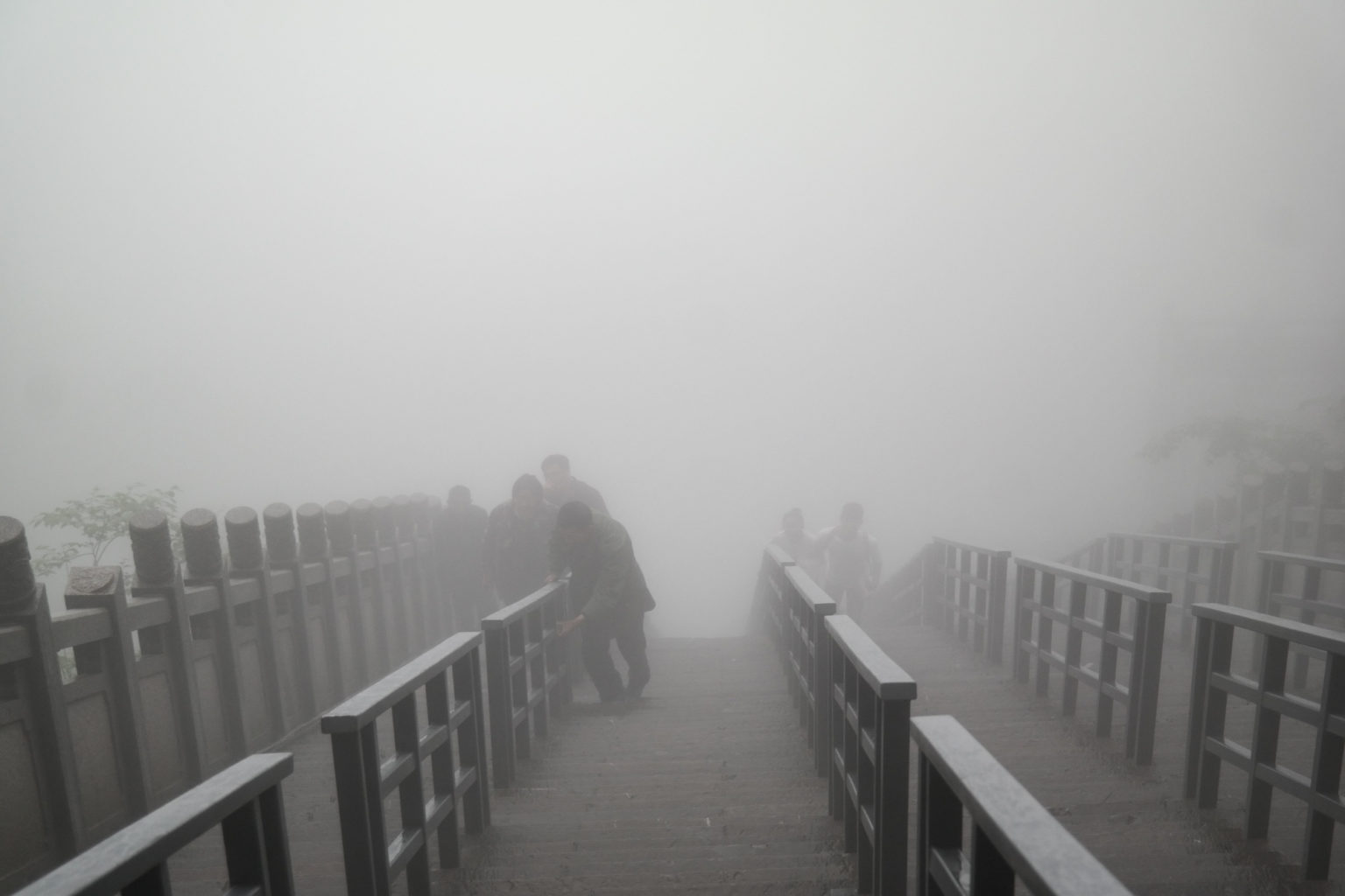 zerowa widoczność na górze Tianmen