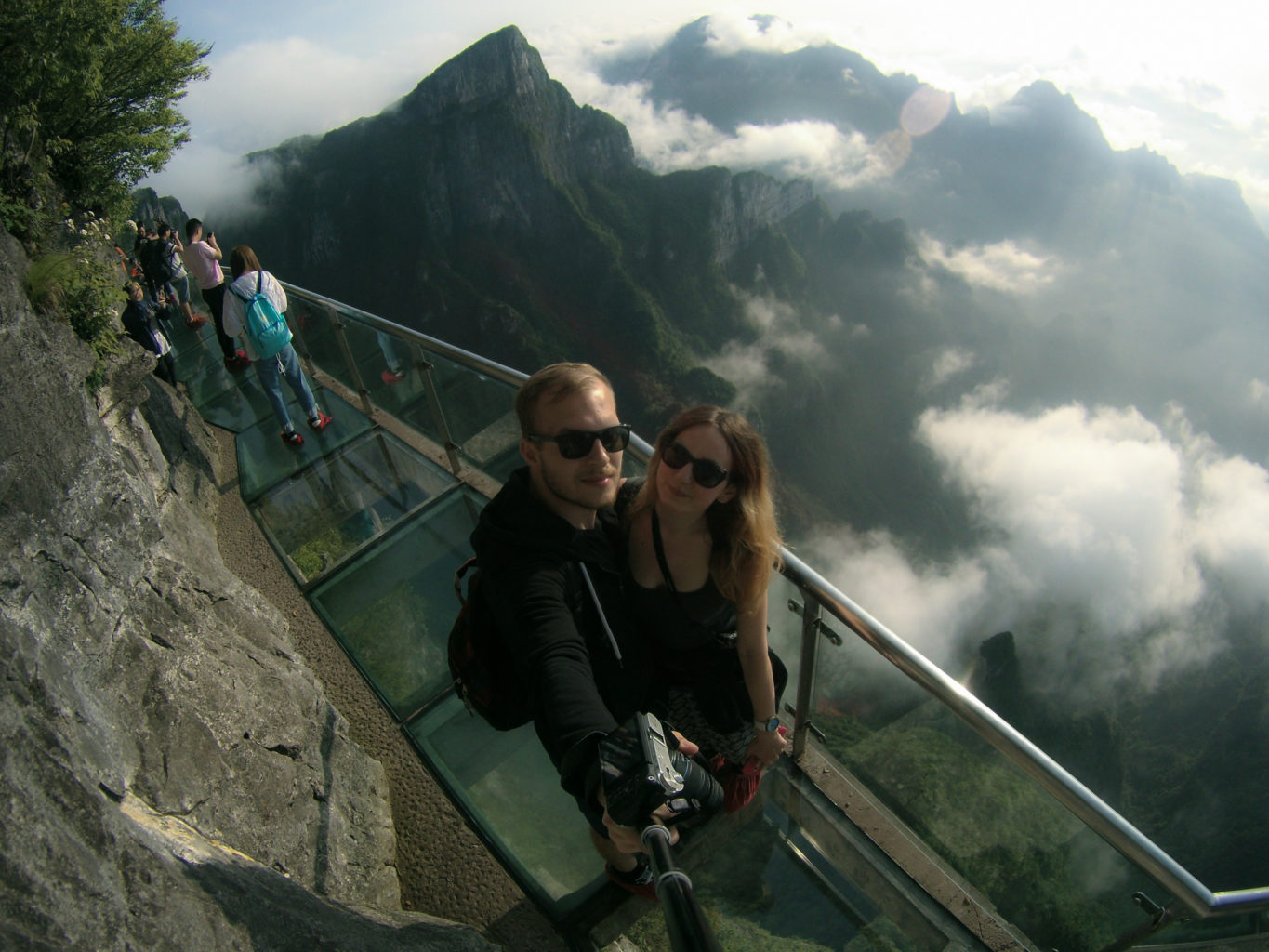Selfie na górze Tianmen